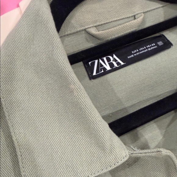 Zara Olive Utility Jacket - Picture 3 of 3